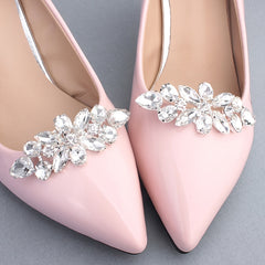 DIY Crystal Rhinestone Shoe Clips Wedding Party Shoe Decoration