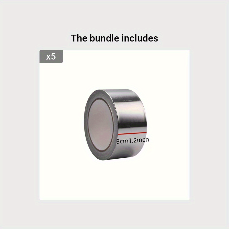 High Temp Aluminum Foil Tape for Hot Water Pipe Sealing Stove Sink Mold Proof