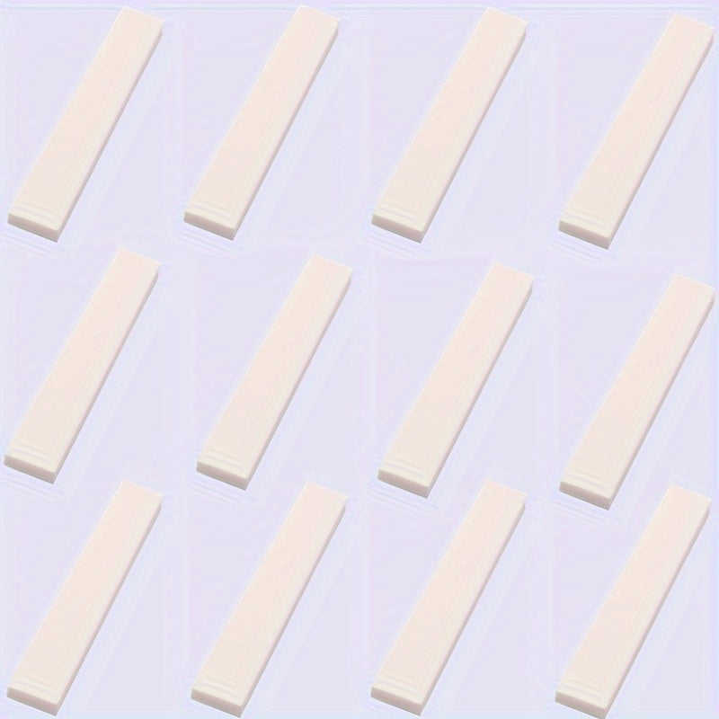 14 Years ABS Building Bricks Set 12pcs 1X6 Low Wall Flat Bricks
