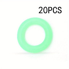 50pcs Camping Tent Stakes Fluorescent Rings Tents Nail Ring