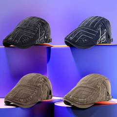 Men's Denim Peaker Cap for All Seasons