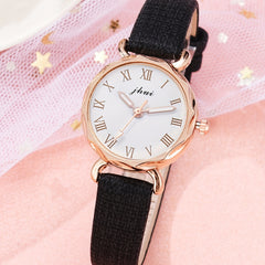 Alloy Heart Bracelet Watch Set for Kids