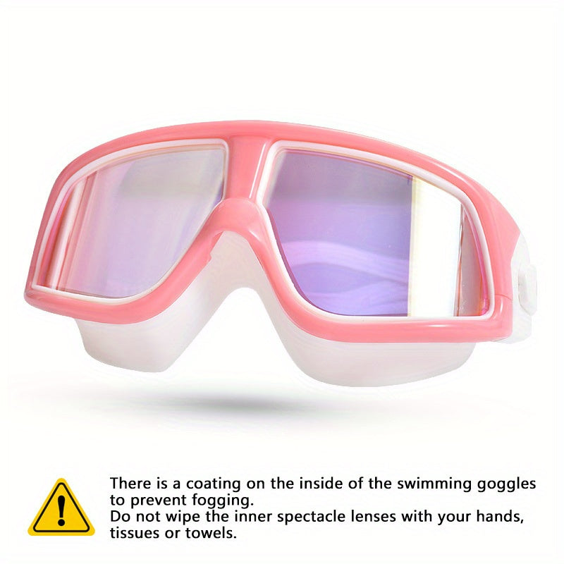 Colorful Electroplated Swimming Goggles Waterproof Anti-fog