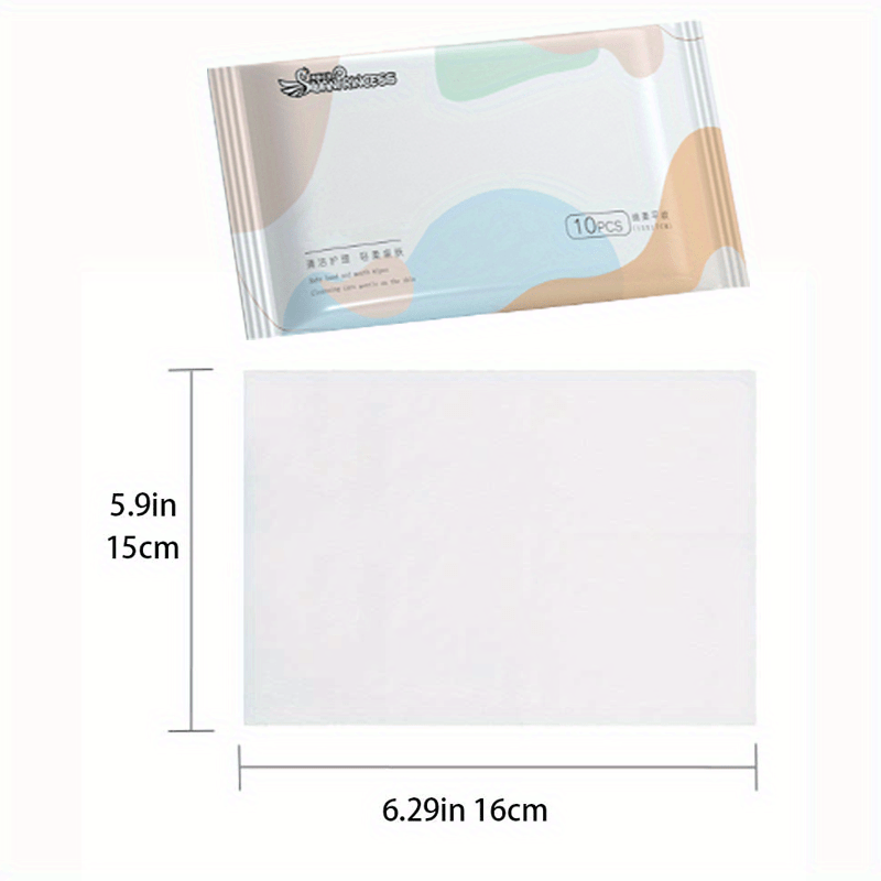10 Baby Wipes Portable Children Cleaning Wet Wipes