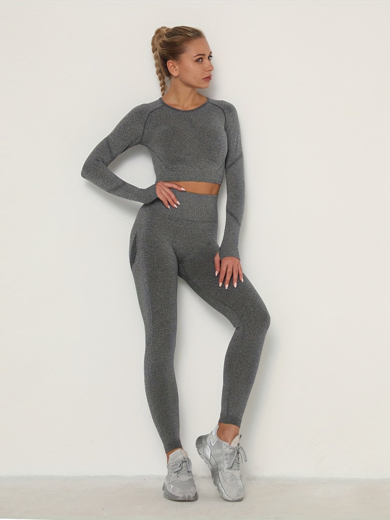 Women's Seamless High Elastic Yoga Running Suit