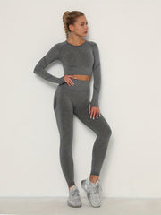 Women's Seamless High Elastic Yoga Running Suit