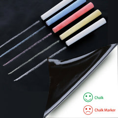 Removable Chalk Board Wall Sticker with 5 Coloured Chalks