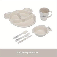 Kids Cutlery Set Non Toxic Dinner Plate Set