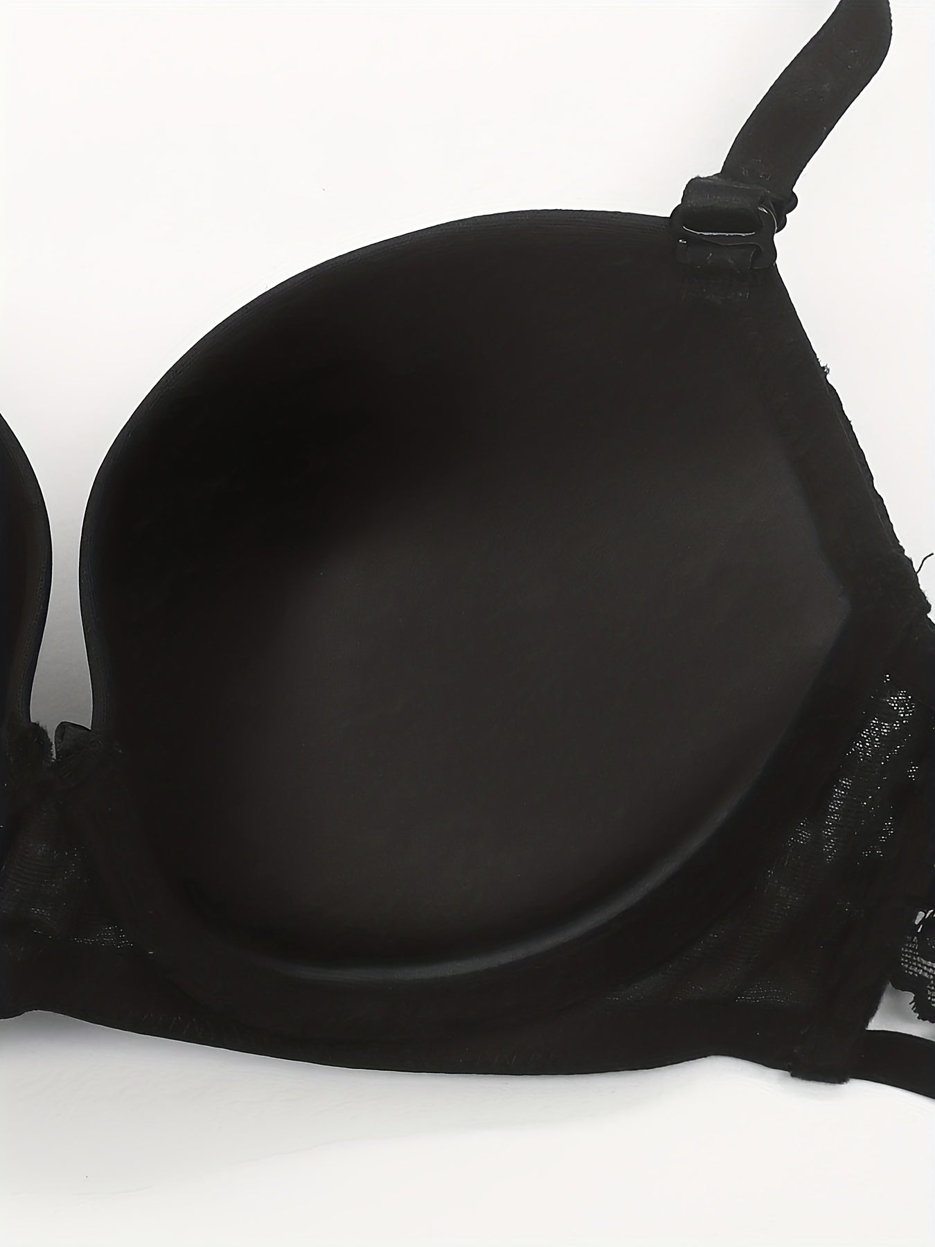 Contrast Lace Push Up Bra Anti Sagging Women's Lingerie