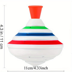 LED Music Spinning Top Toy Colorful Stripes & Lights