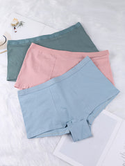 3 Pack Plus Size Boyshorts Underwear Set