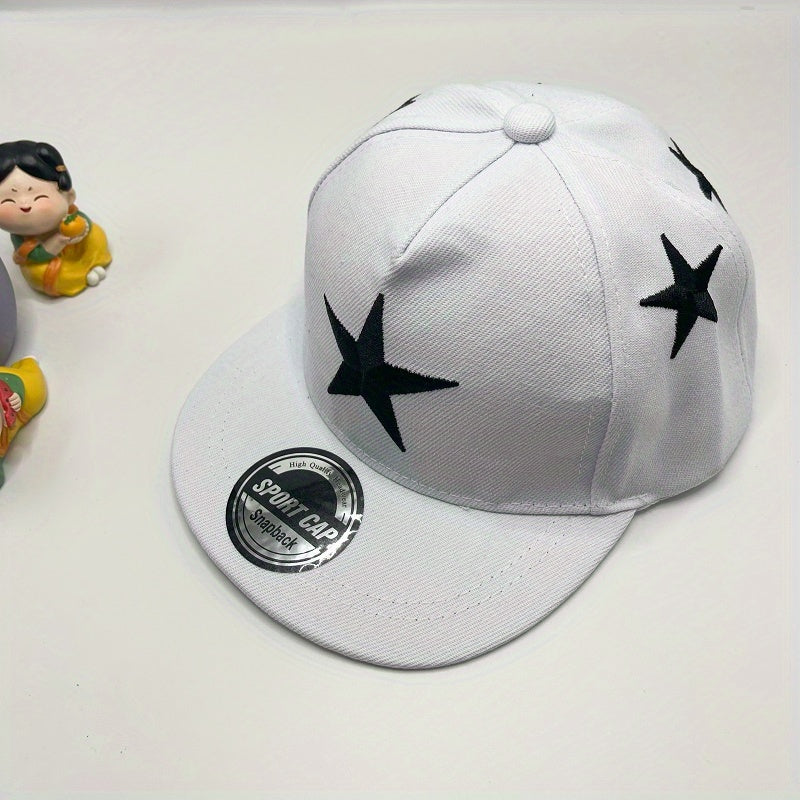 Teen Star Embroidery Adjustable Baseball Cap Sun Protection