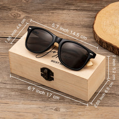 Custom Wooden Sunglasses for Groomsmen - Bachelor Party Gift