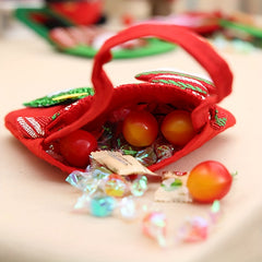 Christmas Elk Snowman Tote Bag Candy Bag Holiday Gift Bag