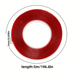 Transparent Crystal Double-sided Adhesive Nail Art Strip Sticker