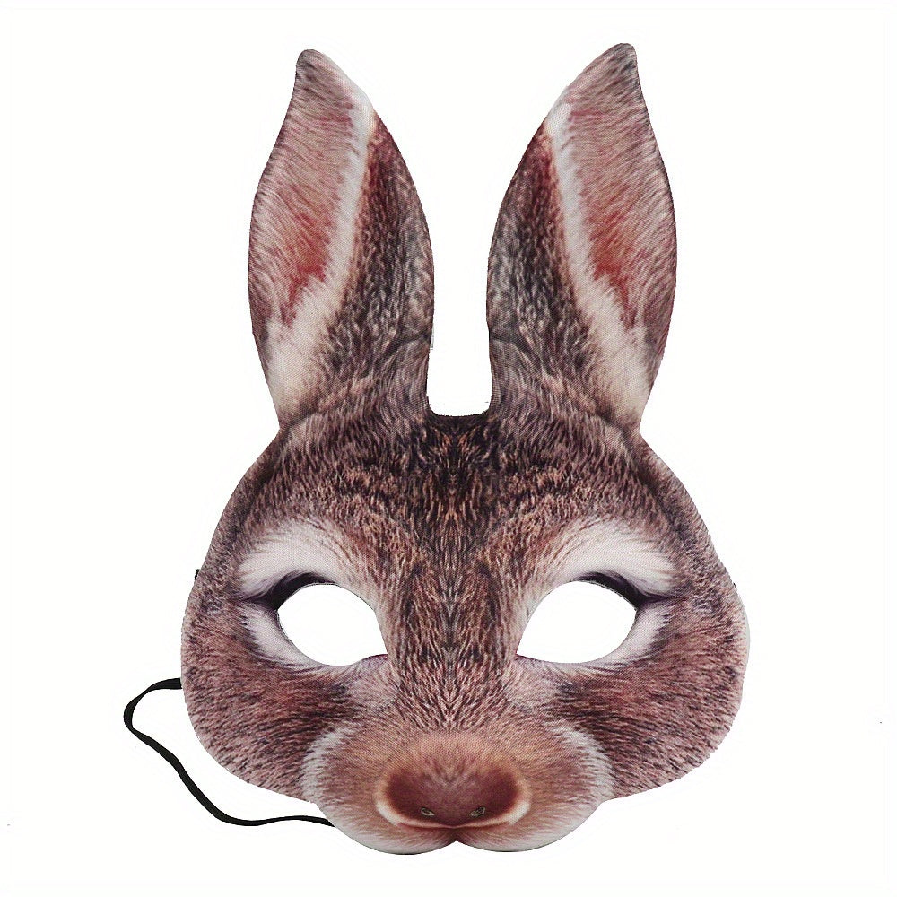 Girls Halloween Rabbit Mask for Carnival Party Makeup Dance