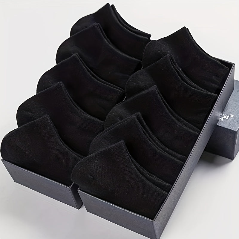 10 Pairs Men's Sweat-Resistant Low Cut Socks