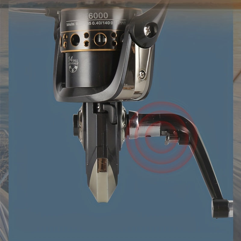 1pc BK3000 4000 Series 14BB Spinning Reel Long Cast Metal Fishing Tackle
