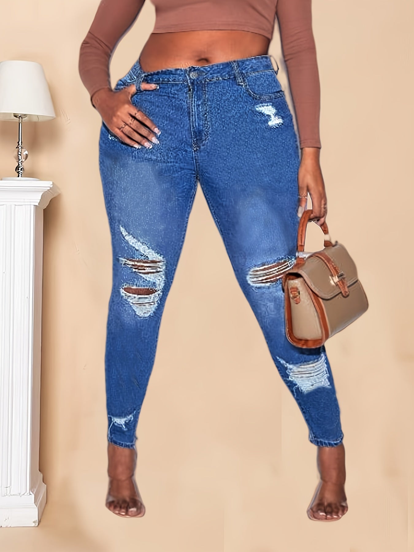 Women's High Rise Stretch Skinny Jeans