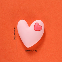 10pcs DIY Resin Decoration Heart M Beans Mini Food Cream Glue Resin Accessories