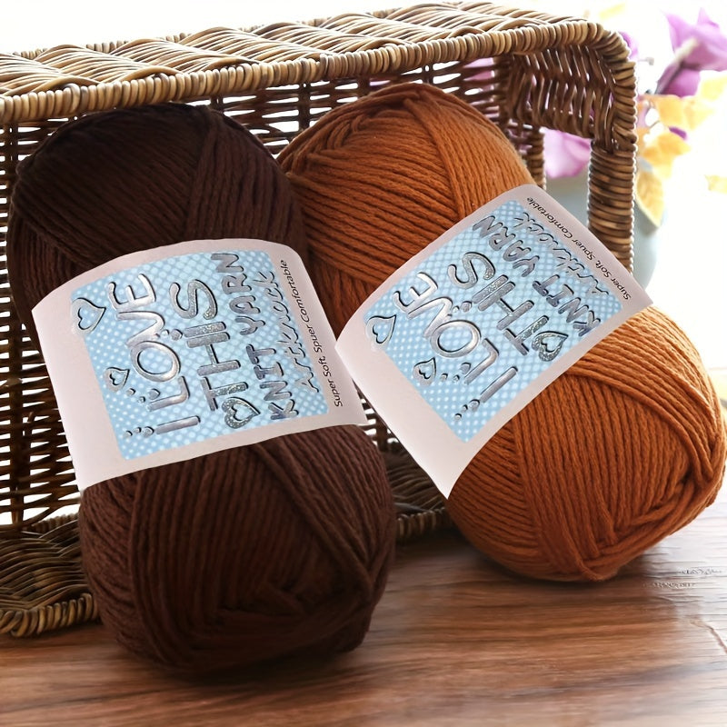 Soft Textured Crochet Yarn for DIY Arts Crafts