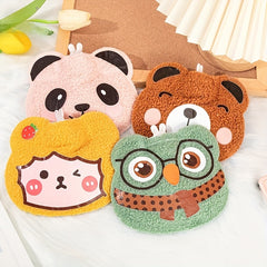 Cartoon Couple Water Injection Hot Water Bag PVC Plush Hand Warmer