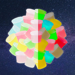 Glow Slime Crystal Clay Toy Set Stretchable Slime Colorful Clay Birthday Gift