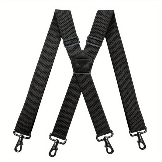Heavy Duty Suspenders For Men Work Outdoor Motorbiking Skiing