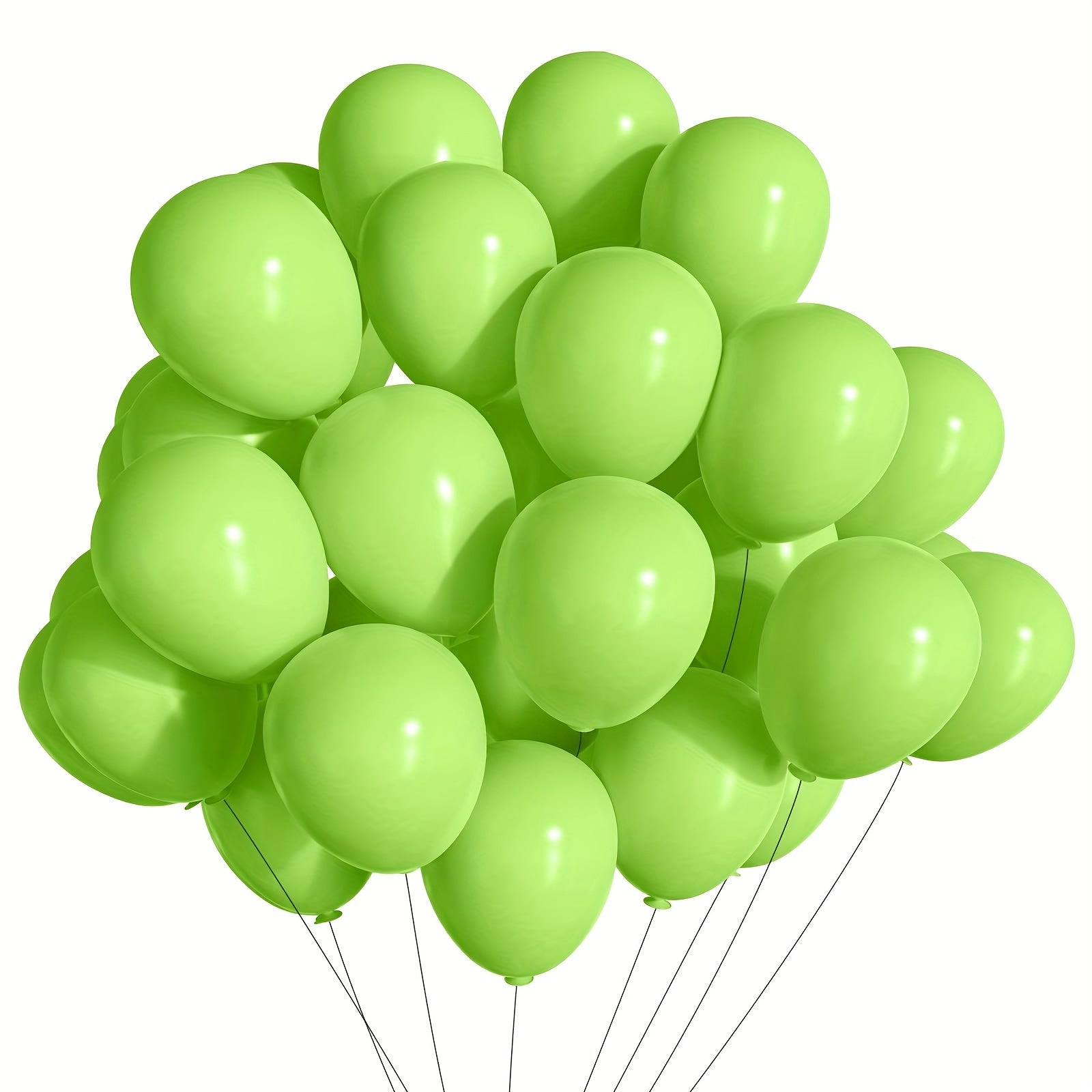 60pcs Light Green Party Latex Balloons 12 Lime Green Balloon Garland Kit