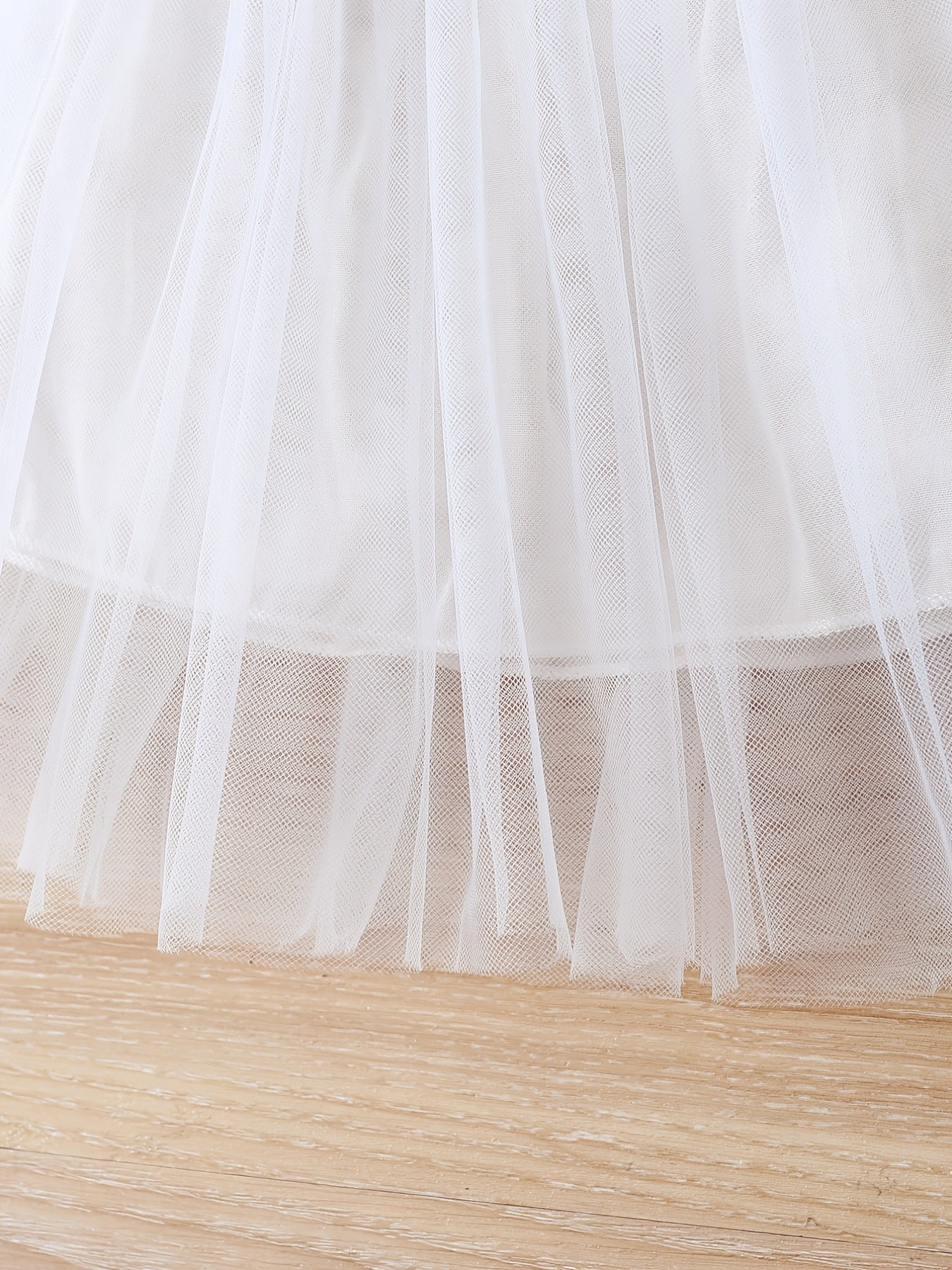 Girls Flower Mesh Summer Dress