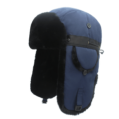 Mens Pilot Cap Plus Velvet Thick Ear Protection Winter Warm Bombing Cap