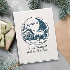 Christmas Snow Scene Transparent Silicone Stamp for Scrapbook DIY Card Making