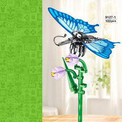Building Block Insect Flower Series Ornament