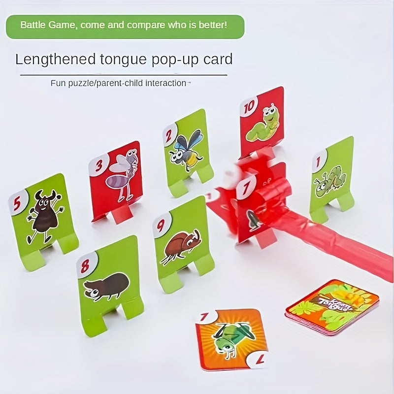 Frog Mouth Tongue Sticking Lizard Mask Board Game Toy
