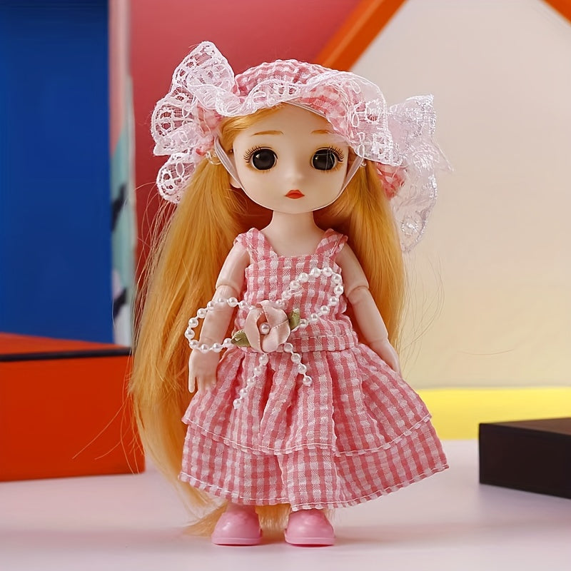 Lovely Couple Dolls Home Decoration Gift Movable Joint Pretend Dolls Set