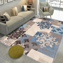 Contemporary Floral Area Rugs Vintage Non-Slip Soft Fiber