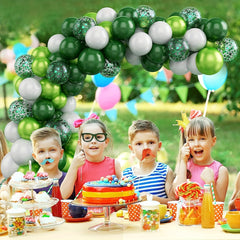 Green Balloon Garland Arch Kit 107Pcs