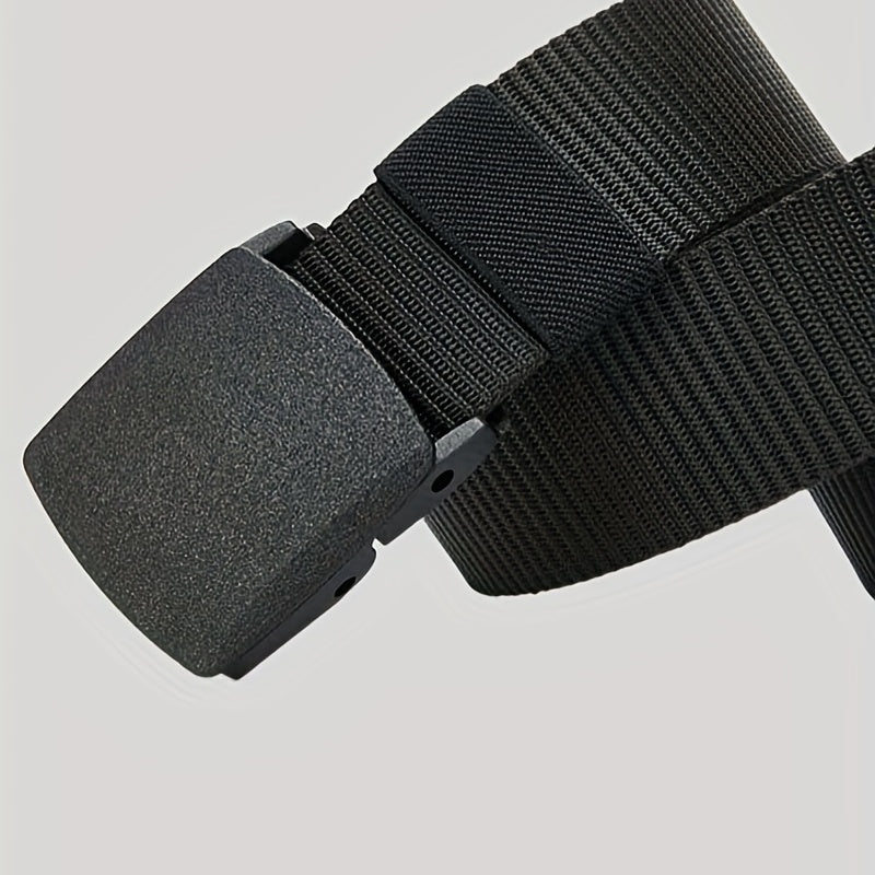 Canvas Belt Sports Outdoor Nylon Plastic Buckle Casual Fabric Belt Unisex Access