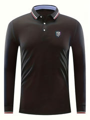 Symbol Print Men's Lightweight Polo Shirt