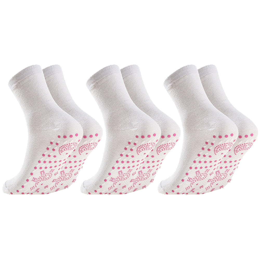 3 Pairs Self Heating Thermal Socks Warm Massage Women's Stockings