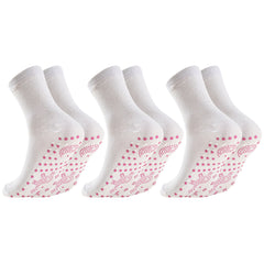 3 Pairs Self Heating Thermal Socks Warm Massage Women's Stockings