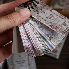 50pcs Retro Plants and Flowers Scrapbook Stickers Mobile Decoration Stickers