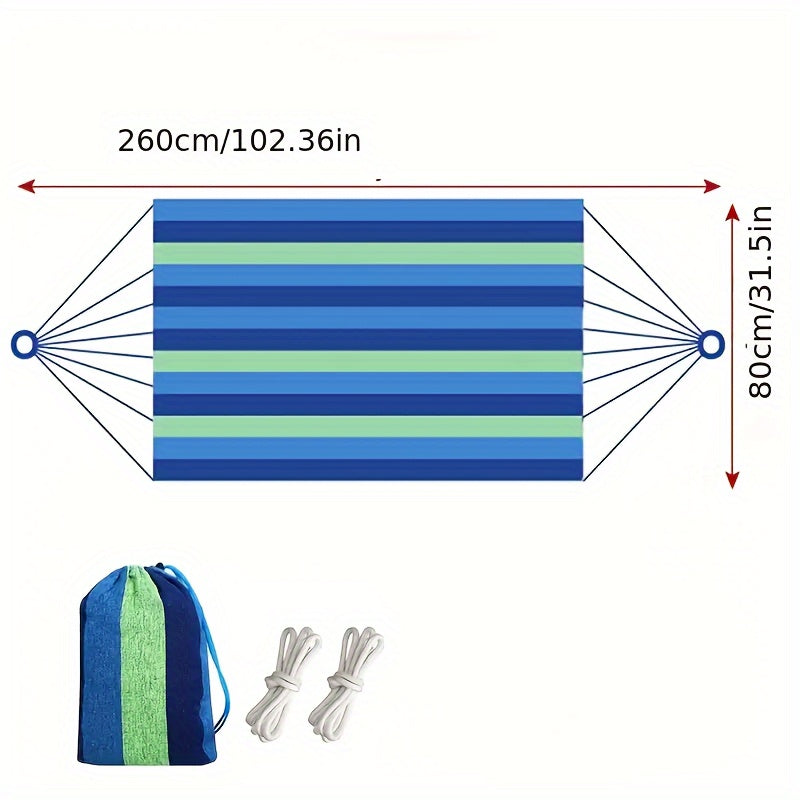 Portable Colorful Canvas Hammock for Camping and Beach Play