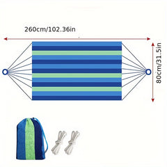 Portable Colorful Canvas Hammock for Camping and Beach Play