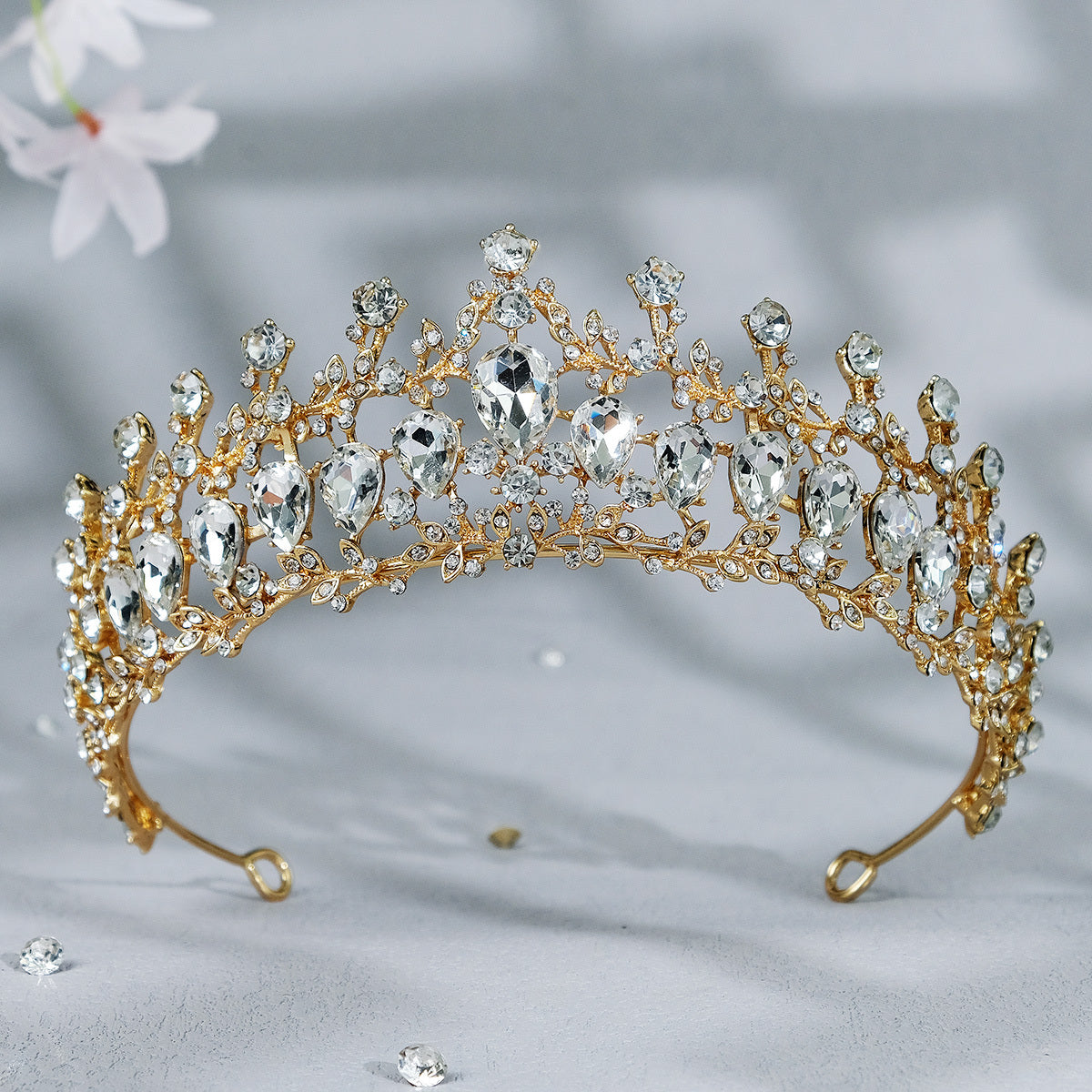 Rhinestone Crown Headband Princess Tiara Wedding Birthday