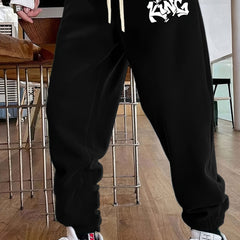 Men's Crown Print Joggers Outdoor Active Sweatpants