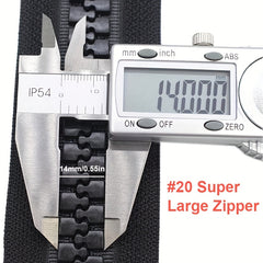 Large Separating Plastic Zippers For Sewing Heavy Duty Resin Zippers