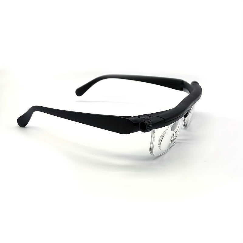 Men's Adjustable Reader Glasses 3-6 Diopter Casual Eyewear