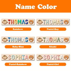 Wooden Name Puzzle for Kids Educational Toy Baptism Birthday Gift