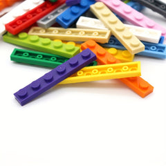 30pcs 30mm Building Blocks Thin Tile 1x6 Short Brick DIY